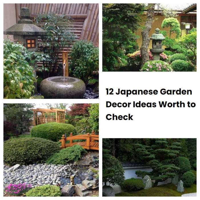 Japanische deko für den garten