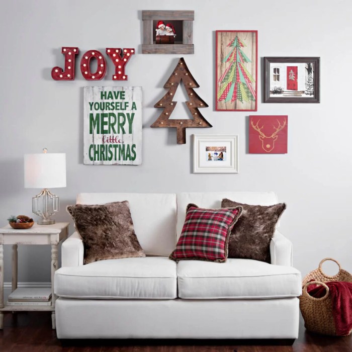 Christmas decor wall art