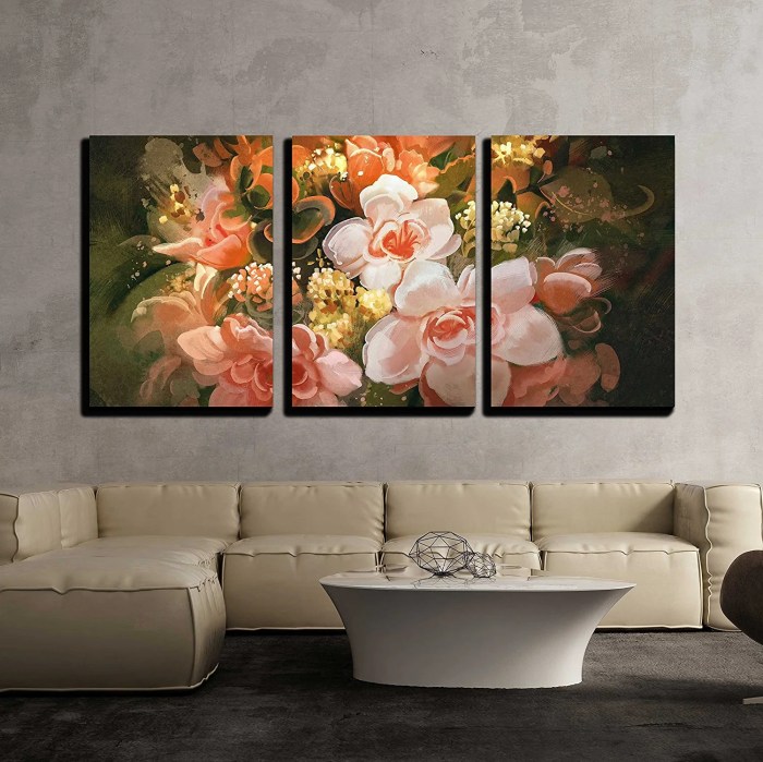 Floral wall art decor