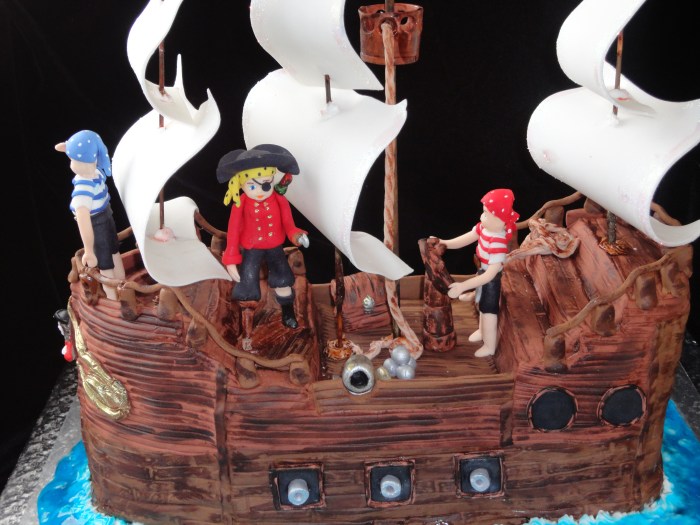 Pirate cake ship make birthday kids diy ideas party