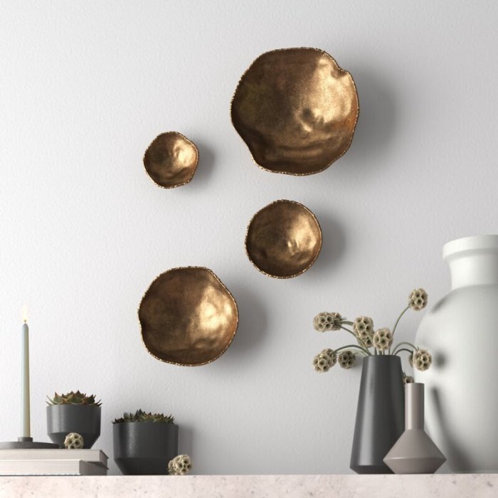 Brass wall art decor