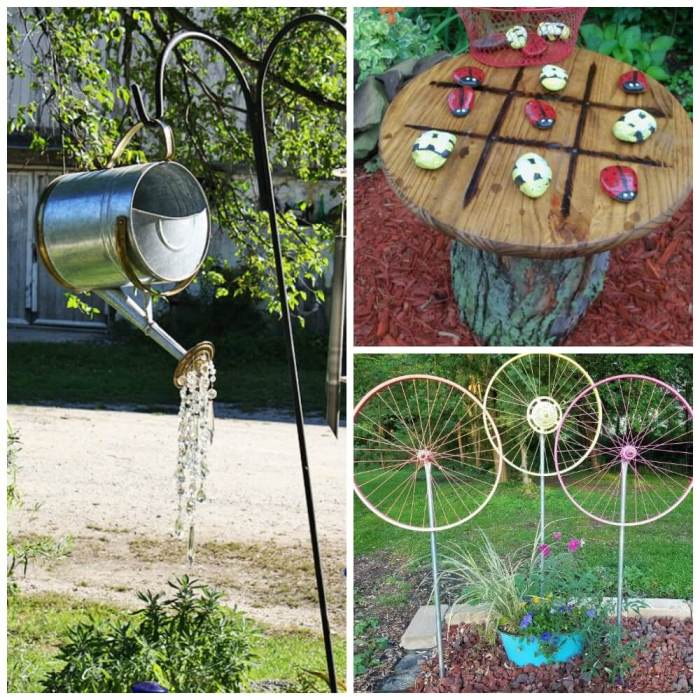 Garden diy ideas bundt yard crafts pan sculpture projects choose board decor