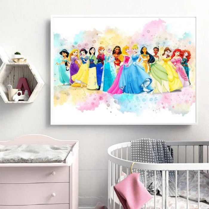 Disney princess wall art decor