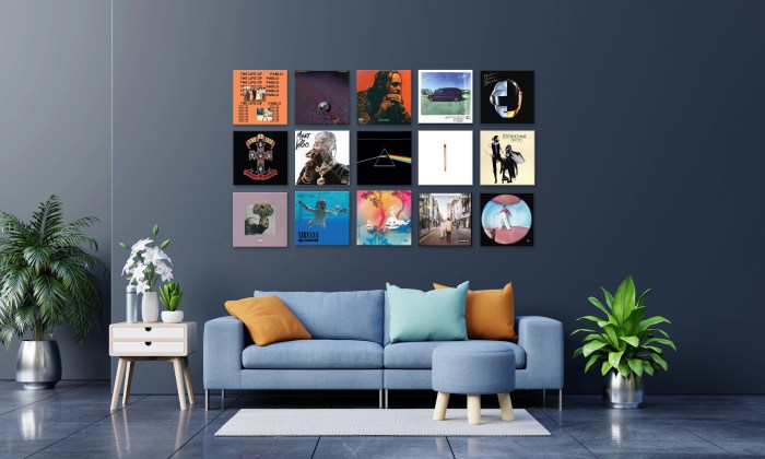 Album art wall decor