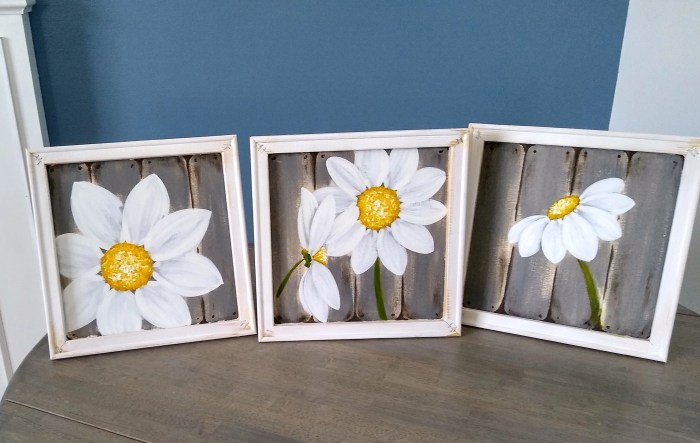 Daisy wall art decor