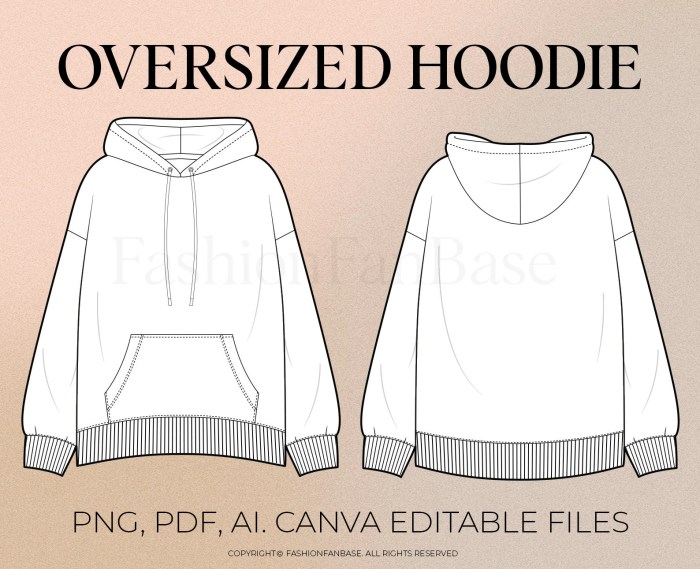 Oversize hoodie selbst gestalten