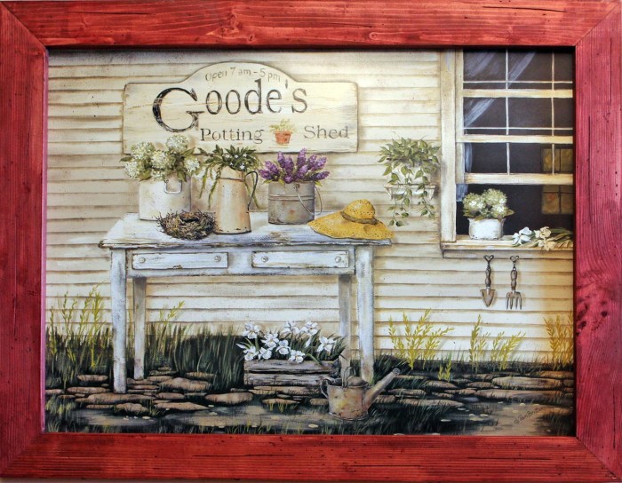 Country decor wall art