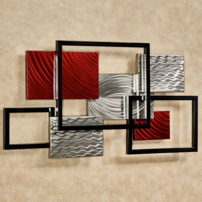 Abstract metal wall art decor