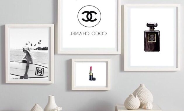 Concise and captivating Chanel Room Decor Wall Art Inspiration