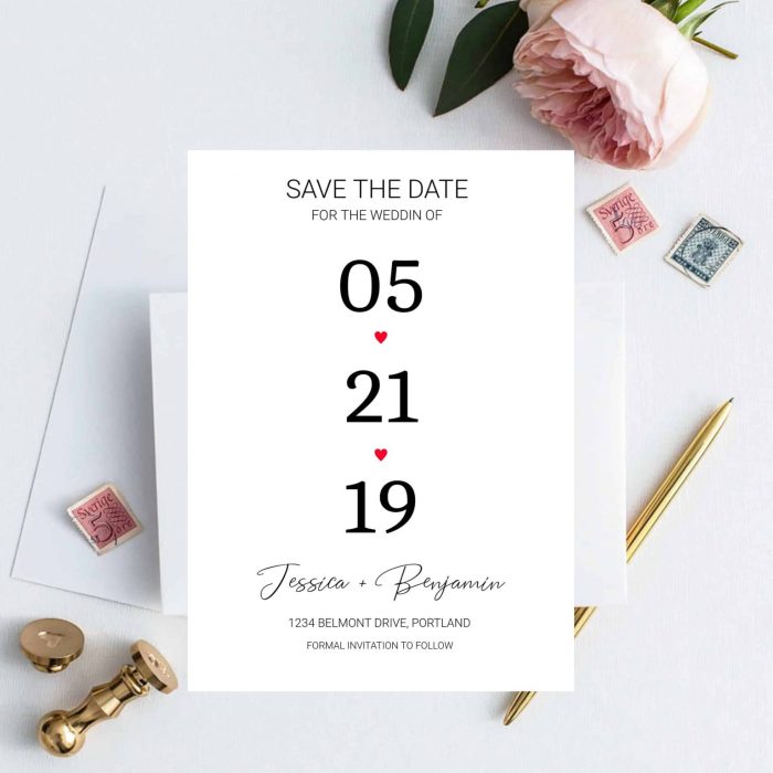 Save the date online gestalten